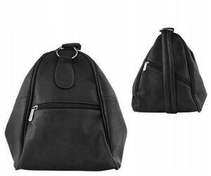 Leatherette bagpack PAUL ROSSI PC-2 BLACK