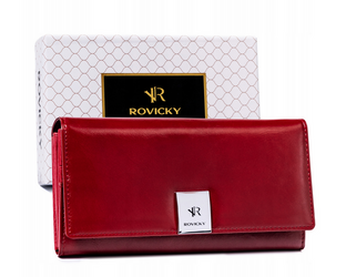Leatherette+leather wallet RFID ROVICKY RPX-27A-4