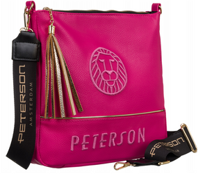 Leatherette shoulder bag PETERSON PTN 22106
