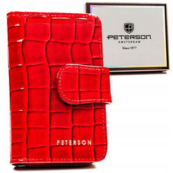 Leatherette wallet RFID PETERSON PTN 009-DS