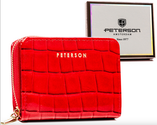 Leatherette wallet RFID PETERSON PTN 010-DS