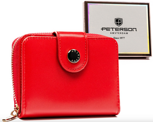Leatherette wallet RFID PETERSON PTN 014-HRH