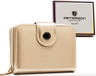 Leatherette wallet RFID PETERSON PTN 014-LAK