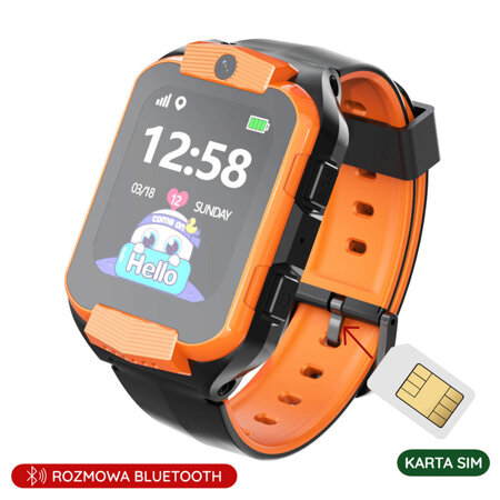 PACIFIC 32-3 KIDS SMARTWATCH - orange / black (sy028c)