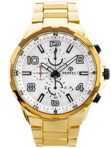 PERFECT CH05M MEN'S WATCH - CHRONOGRAPH (zp357d) + BOX