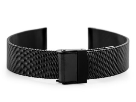 Pacific 04E bracelet - HQ mesh - black 16mm