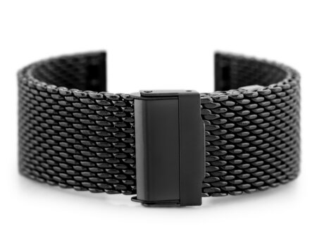 Pacific 12 bracelet - HQ mesh - black 22mm