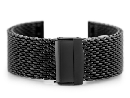 Pacific 12 bracelet - HQ mesh - black 24mm