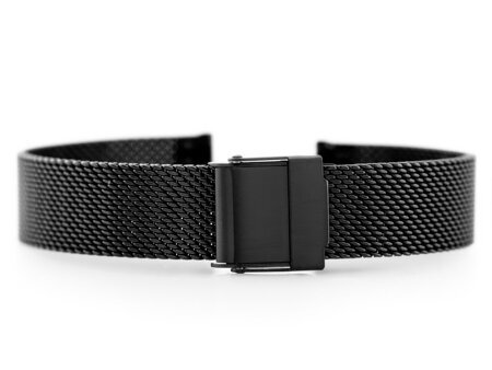 Pacific M6 bracelet - HQ mesh - black 12mm