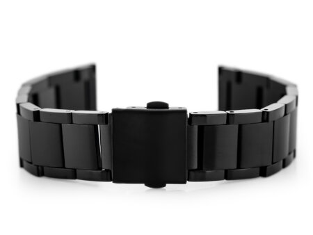 Pacific Model 9 solid bracelet - black 22mm