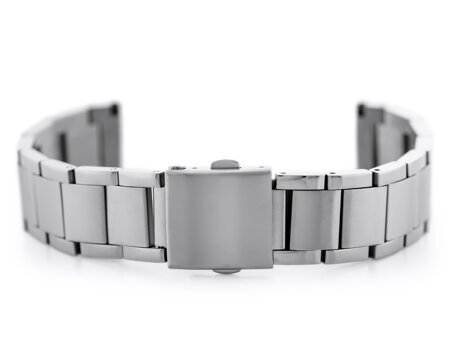 Pacific Model 9 solid bracelet - silver 22mm