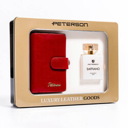 Peterson wallet+toilet water set zestaw portfel+woda PL-602 + SAFFIANO
