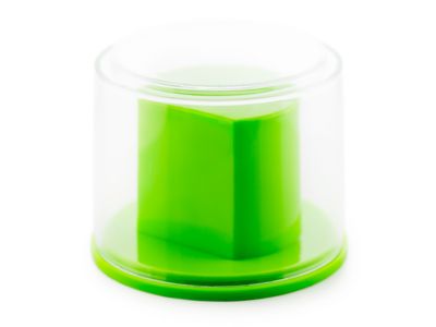 Prezentowe pudełko na zegarek - plastikowe zielone