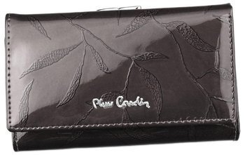 Średniej wielkości lakierowany portfel damski z sekcją na monety - Pierre Cardin