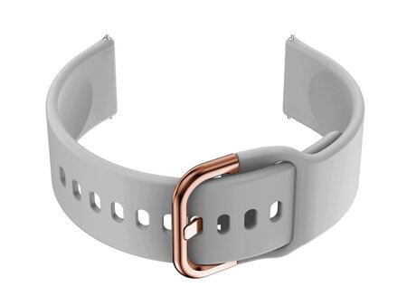 U01 smartwatch rubber strap - gray/rosegold - 18mm