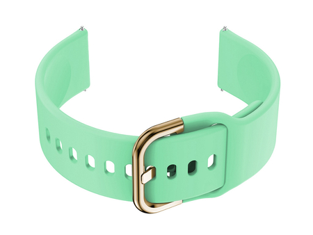 U01 smartwatch rubber strap - mint/gold - 18mm