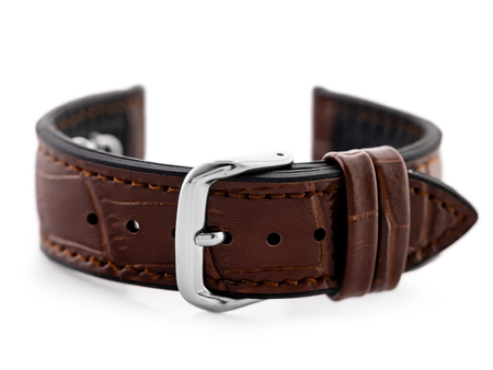 U18 watch rubber strap - brown/black- 20mm