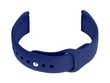 U21 20mm rubber watch strap - navy blue