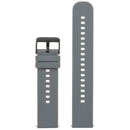 U27 rubber watch strap - dark gray/black - 18mm