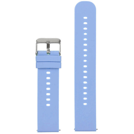 U27 rubber watch strap - light purple/silver - 20mm