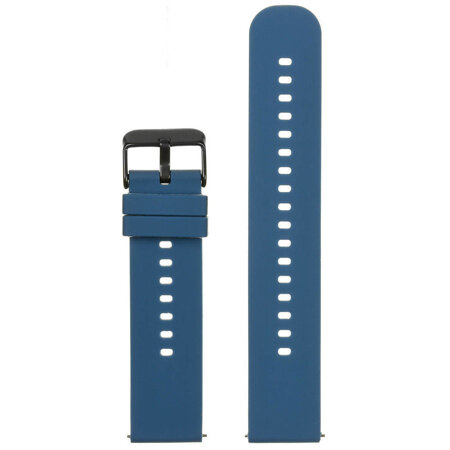 U27 rubber watch strap - navy blue/black - 18mm