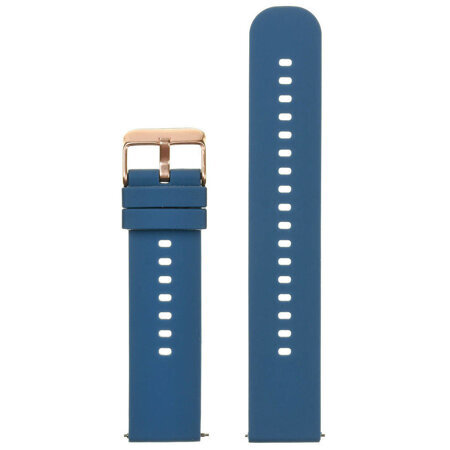 U27 rubber watch strap - navy blue/rosegold - 20mm