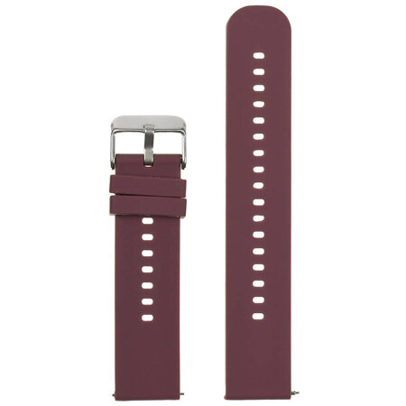 U27 rubber watch strap - purple/silver - 18mm