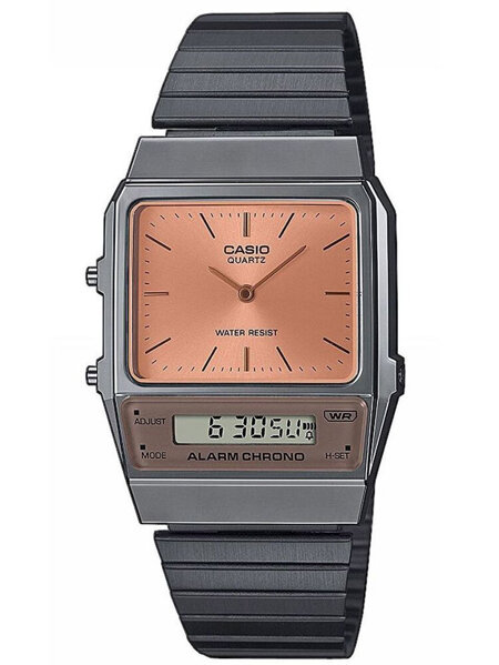 UNISEX CASIO Vintage Dual Time AQ-800ECGG-4ADF + BOX