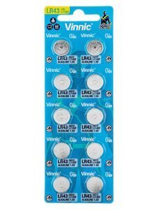 Vinnic LR1142/386/AG12 alkaline battery - 10pcs.