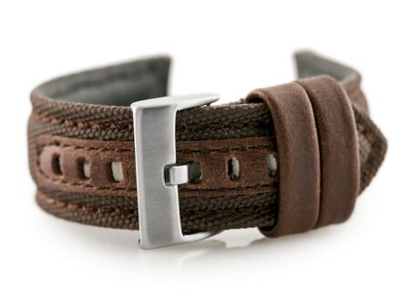 W34 - PREMIUM - brown - 24mm leather watch strap