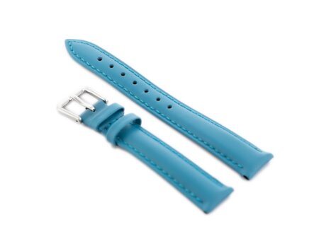 W94 leather watch strap - light blue - 16mm