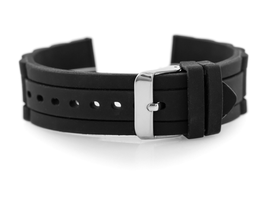 904B rubber watch strap - notched - 22mm