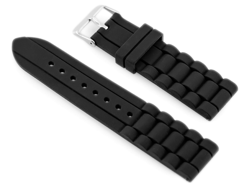 904B rubber watch strap - notched - 22mm