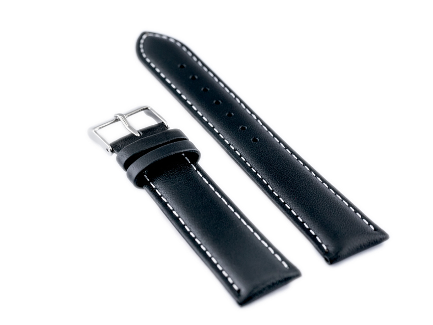 BISSET BS-203 leather watch strap - 16mm