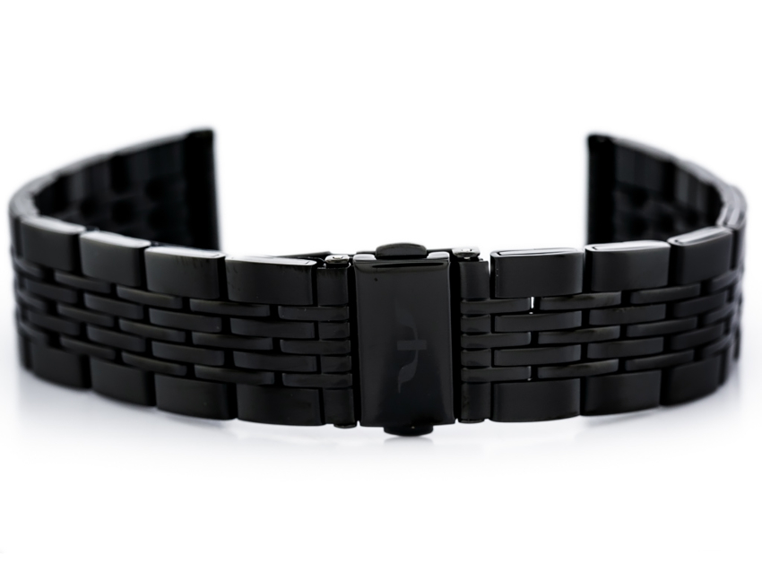 Bisset bracelet (bb017c) - black 20mm