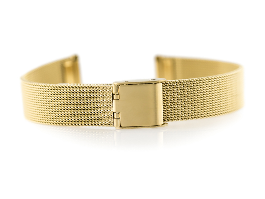 Bracelet 301G - HQ mesh - gold - 12mm