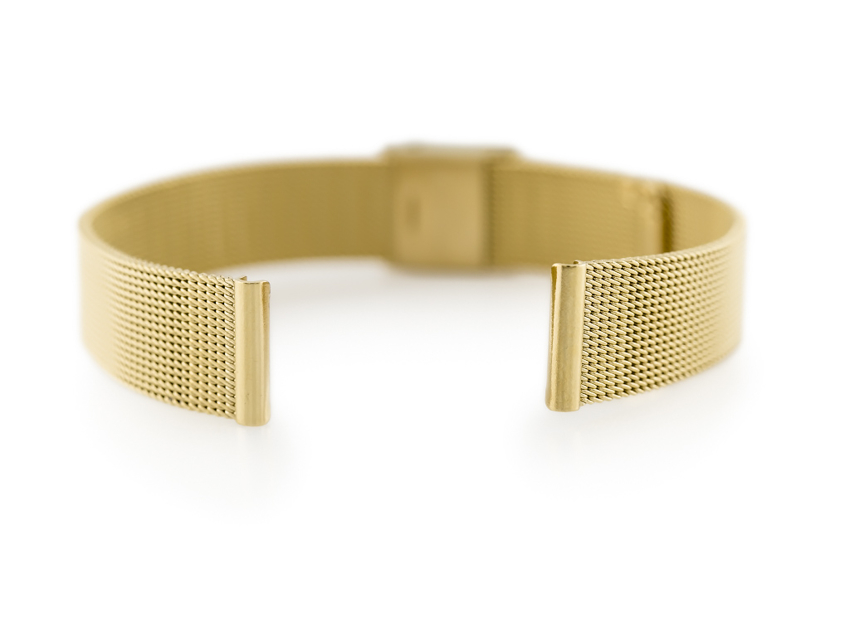 Bracelet 301G - HQ mesh - gold - 12mm