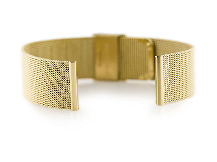 Bracelet 301G - HQ mesh - gold - 18mm