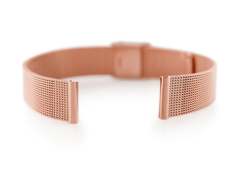 Bracelet 301RG - HQ mesh - rosegold - 12mm