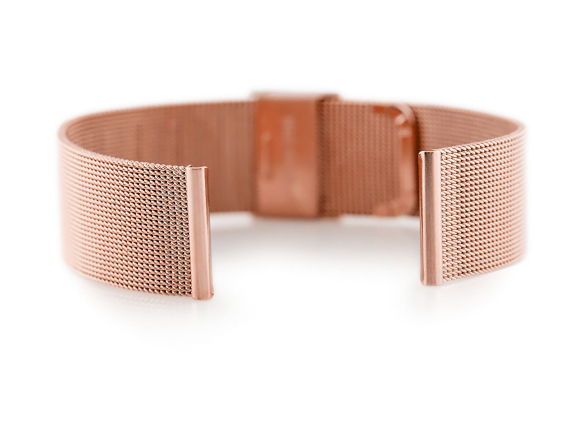 Bracelet 301RG - HQ mesh - rosegold - 22mm