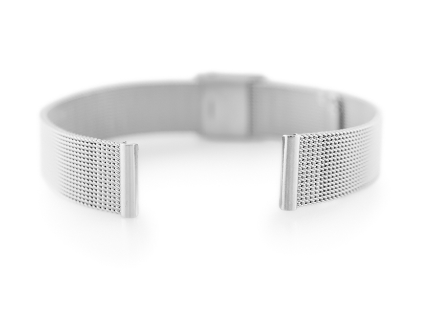 Bracelet 301S - HQ mesh - silver - 12mm