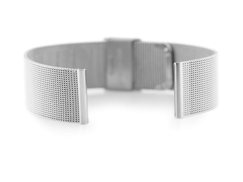 Bracelet 301S - HQ mesh - silver - 20mm