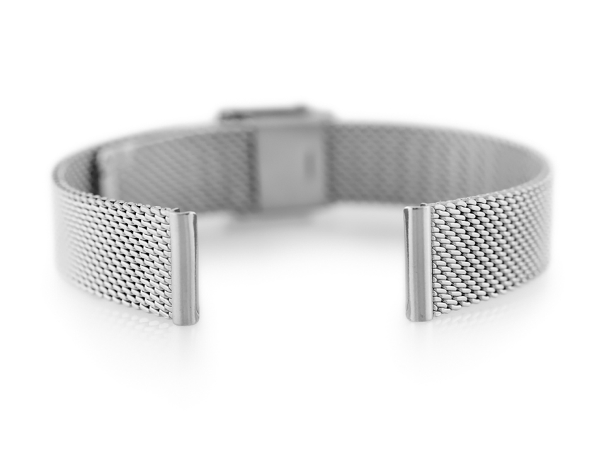 Bracelet 302S - HQ mesh - silver - 14mm