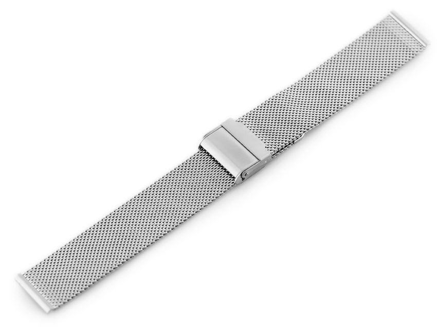 Bracelet 302S - HQ mesh - silver - 18mm