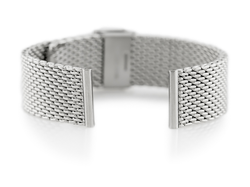 Bracelet 303S - HQ mesh - silver - 22mm