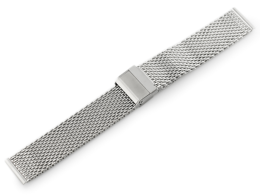 Bracelet 303S - HQ mesh - silver - 22mm