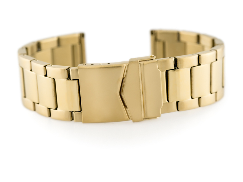 Bracelet 676G - HQ steel - gold - 22mm