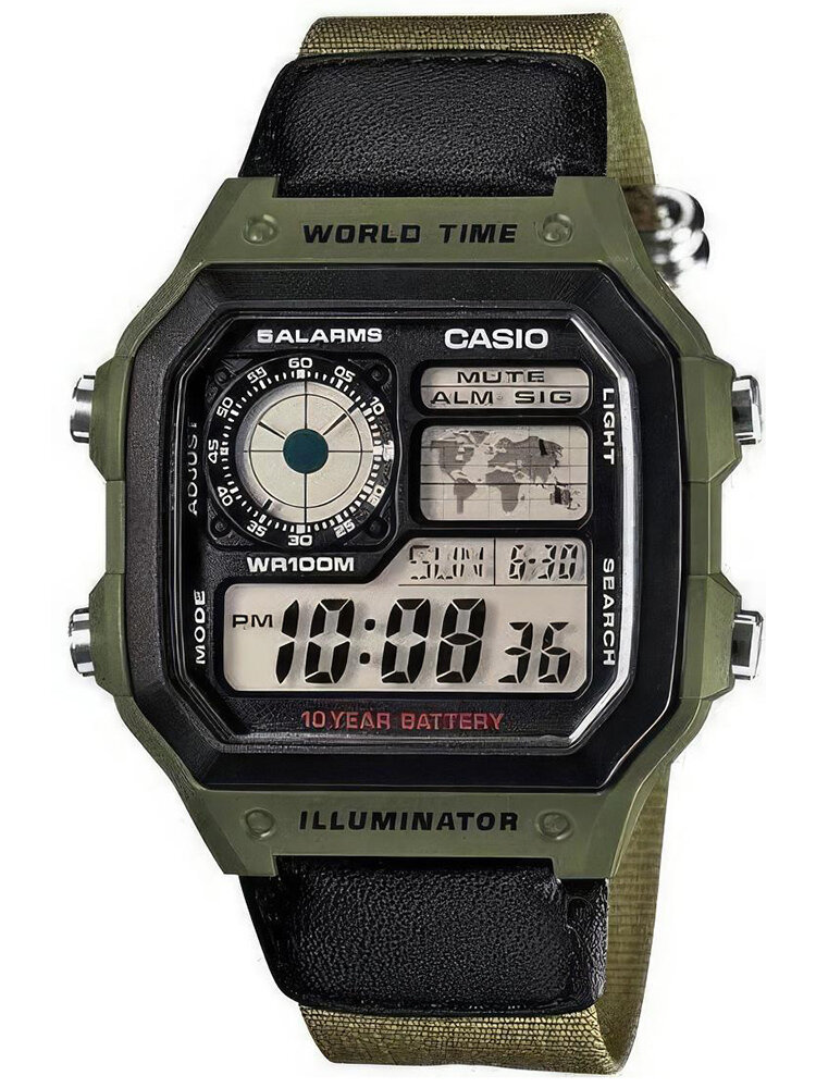 CASIO MEN'S WATCH AE-1200WHB-3B + BOX