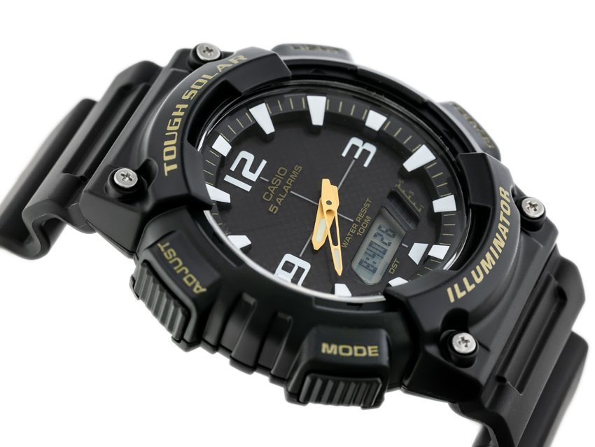 CASIO MEN'S WATCH AQ-S810W 1BV (zd044c) - SOLAR POWERED + BOX