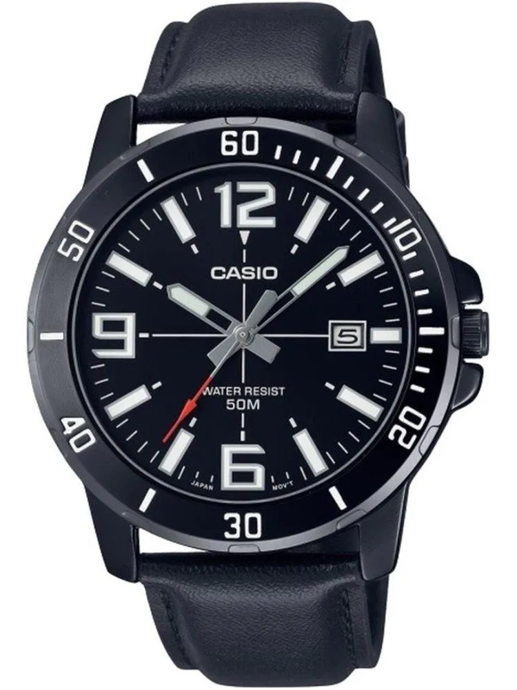 CASIO MEN'S WATCH MTP-VD01BL-1B (zd169d) + BOX